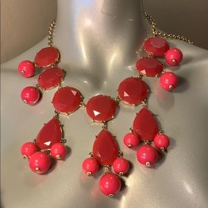 Pink statement necklace